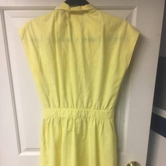 Lemon Yellow Vintage 50's/60's Dress - Gorgeous! - Picture 3 of 7